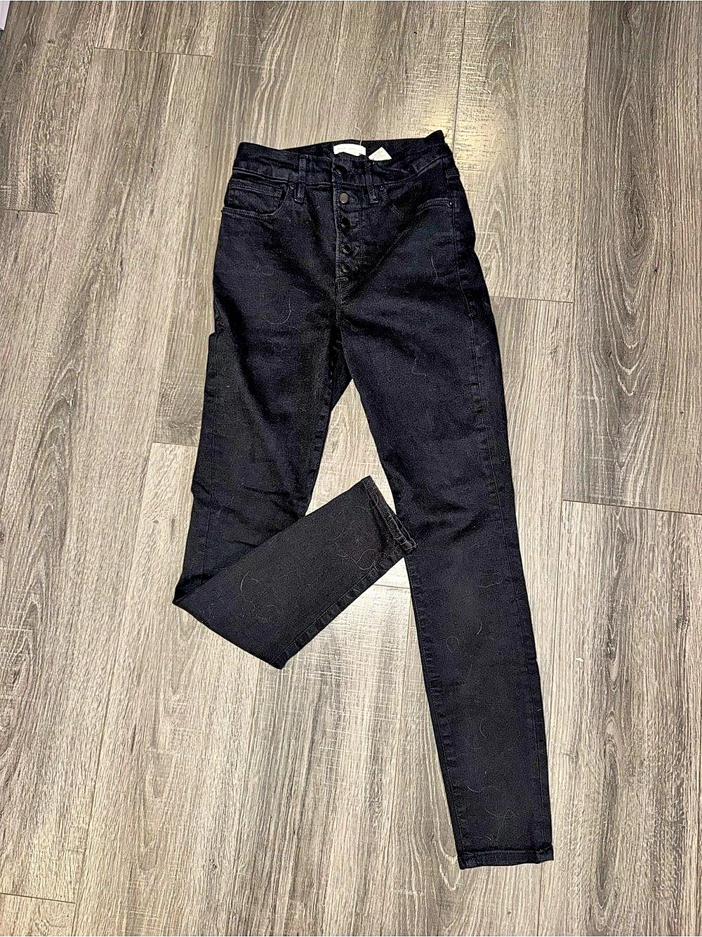 Good American Black Skinny Jeans Waist 27